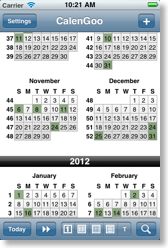 Years are separated by a black bar.