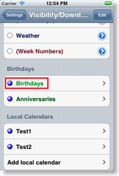 Assigning icons to all birthdays