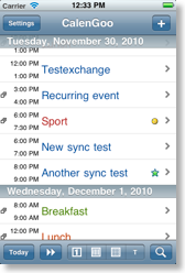 Icons in agenda view
